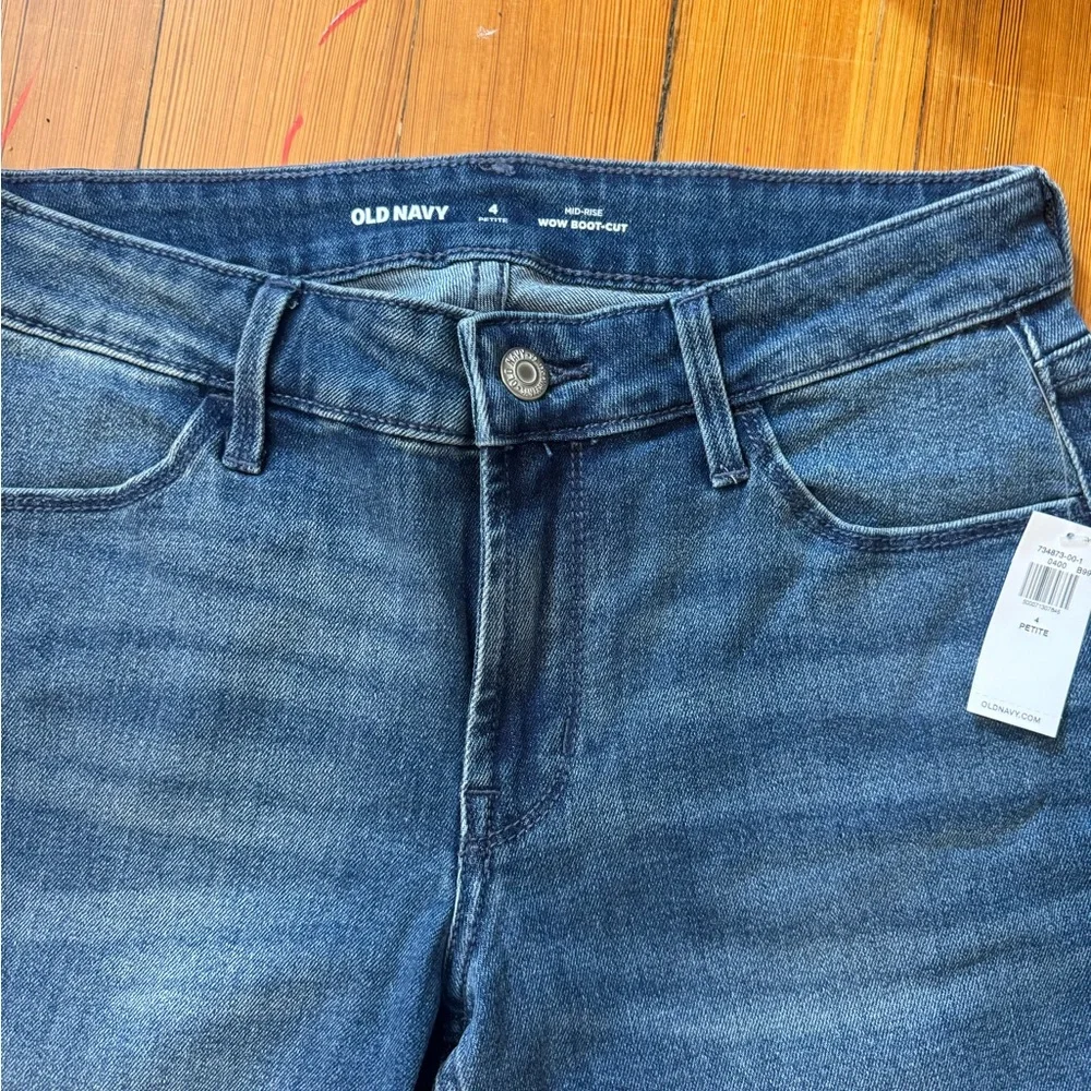 Old Navy Women's Boot Cut Jeans - Dark Blue - Picture 2 of 3